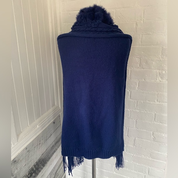 Rabbit fur knit vest - Picture 4 of 7